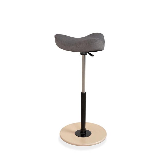 Move Sit-Stand Stool with Grey Revive 164 Base in Ash by Per Øie for Varier For Sale - Image 3 of 10