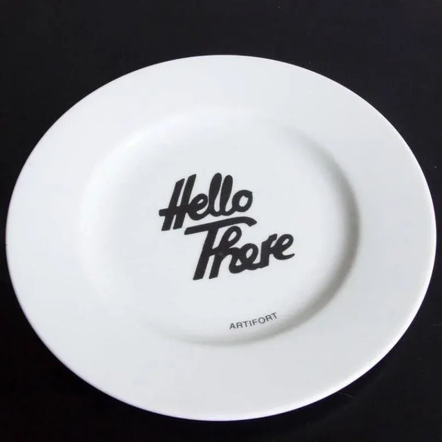 Ceramic Hello There Breakfast Set by Jeremy Harvey for Artifort, 2000s, Set of 3 For Sale - Image 7 of 11