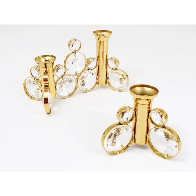 Beautiful candleholder for two candles in the style of Gaetano Sciolari. Manufactured in the 1970s by Palwa Germany. Made...