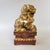 1900 - 1909 Early Giltwood Chinese Guardian Lion Foo Dog Architectural Carving – 12" High For Sale - Image 5 of 12