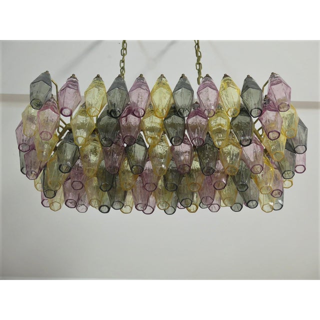 Murano Poliedri Chandelier by Carlo Scarpa, 1990 For Sale - Image 9 of 18