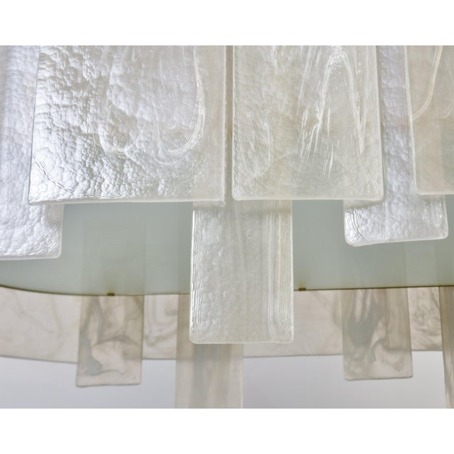 2010s New Italian Large Oval Murano Glass Plaques Chandelier For Sale - Image 5 of 11