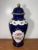 1950s Vintage Wallendorf 1764 Echt Kobalt Cobalt Blue Floral Gold Lidded Vase GDR For Sale - Image 5 of 18