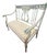 French Provincial Hand‑Painted Vintage Gustavian Style Two‑Seater Settee — Designer/Statement Piece For Sale - Image 3 of 11