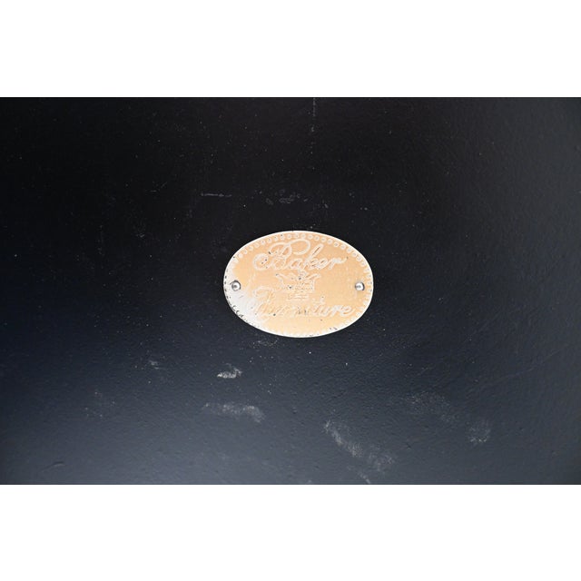 Baker Furniture French Regency Ebonized Walnut End Table For Sale - Image 10 of 11