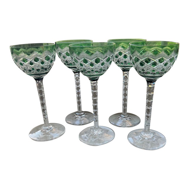 1980s Georgian Wine Glasses - Set of 5 For Sale