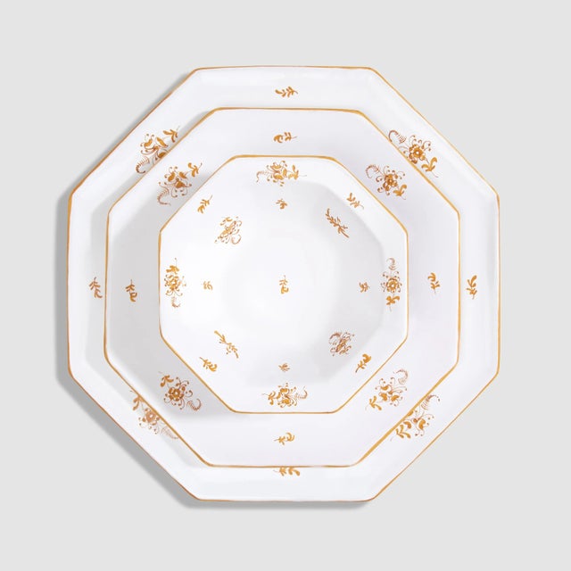 Amber ZdG Brindille Salad/Starter Plates, Ochre Brulee - Set of 2 For Sale - Image 8 of 10