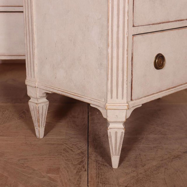 Swedish Painted Commodes, Set of 2 For Sale - Image 5 of 11
