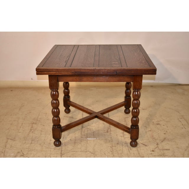 English English Oak Draw Leaf Table, Circa 1900 For Sale - Image 3 of 8