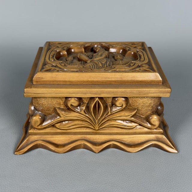 Vintage Hand-Carved Wooden Jewelry Box by Ignoto, 1960s For Sale - Image 16 of 16