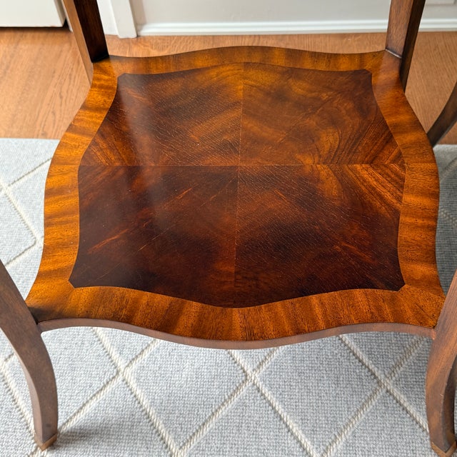 Maitland - Smith Pair of Maitland Smith Flame Mahogany Side Tables For Sale - Image 4 of 14