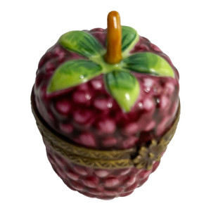Vintage Limoges Raspberry Trinket Box