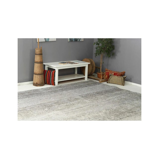 Gray Vintage Large Kilim Rug - 9`1" X 11`11" For Sale In Los Angeles - Image 6 of 6