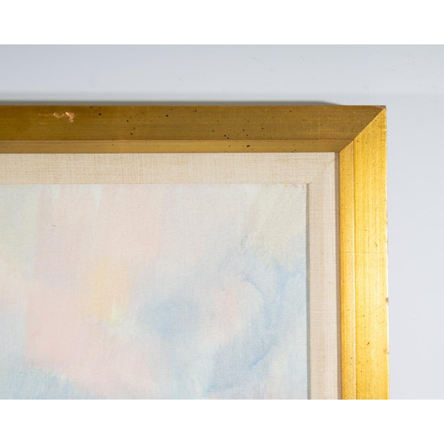 1969 “L’Espace Seul” Abstract Oil on Canvas Painting by Daniel Ravel For Sale In Indianapolis - Image 6 of 8