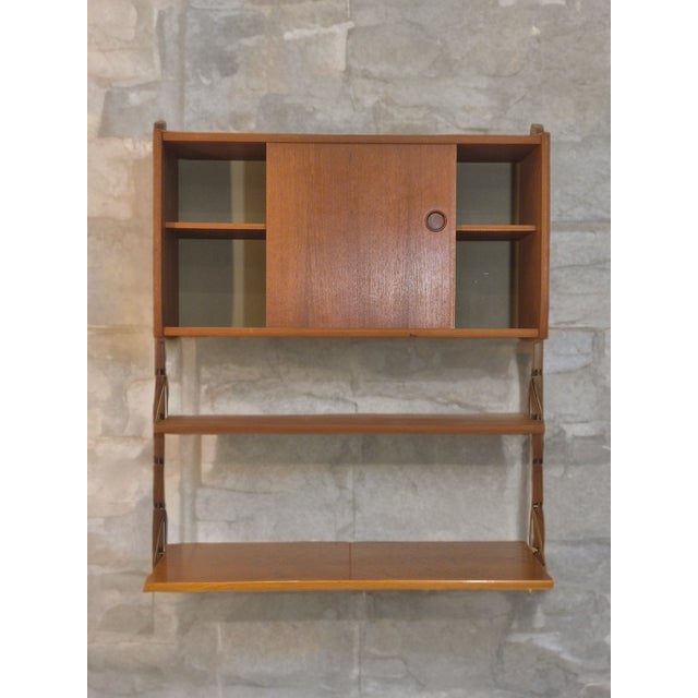 Scandinavian Modular Ergo Wall Shelves in Teak, 1960s For Sale - Image 9 of 9