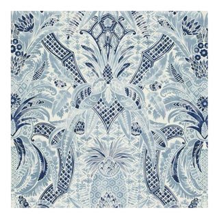 Sample - Schumacher X Timothy Corrigan Cap Ferrat Fabric in Pacific For Sale