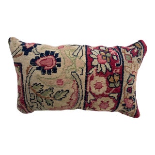 Pillow Upholstered With Antique Rug For Sale