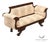 Antique American Upholstered Empire Style Carved Mahogany Sofa For Sale