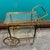 Mid-Century Gilt Metal and Glass Serving Trolley, 1950s For Sale - Image 11 of 12