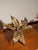 Hollywood Regency Vintage Hollywood Regency Leaf Wall Lamp in Gilt Metal For Sale - Image 3 of 5