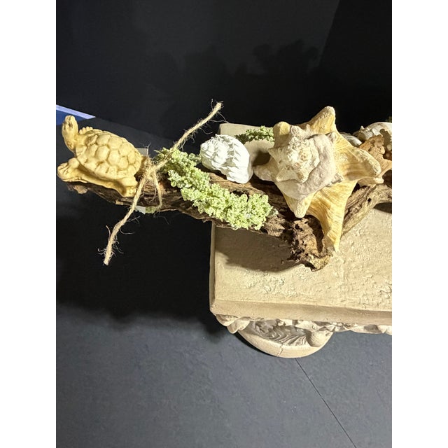 Folk Art Celestial Meets the Sea Driftwood Sculpture For Sale - Image 3 of 8