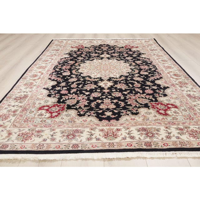 Vintage Chinese Tabriz Rug, 05'10 X 08'10 For Sale - Image 9 of 10