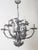 Art Nouveau Handcrafted Metal Silver Wire Chandelier, Italy, 1970s For Sale - Image 15 of 18
