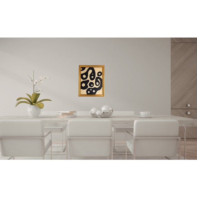 Cream Under the Microscope Contemporary Abstract Expressionist Painting by Bryan Boomershine Framed For Sale - Image 8 of 11