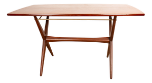 Vintage Scandinavian Table in Teak by Frederik Kayser for Gustav Bahus, Norway, 1960s