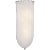 Modern AERIN for Visual Comfort Signature Rosehill Linear Wall Light in Polished Nickel with White Strie Glass For Sale - Image 3 of 5