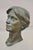 Mid 20th Century Vintage Patinated Cast Bronze Bust Statue Sculpture of Woman With Pinned Hair For Sale - Image 5 of 12
