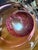 1990s 1414 Bohemia Signed Large Art Glass Bowl Pink 18in For Sale - Image 5 of 9