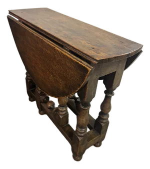 Diminutive Jacobean Style Oak Gateleg Table, Late 19th Century