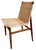 Vintage Teak and Rattan Chair by Jørgen Høj for Thorald Madsen, 1950s For Sale