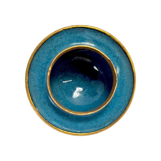 Metal Late 1960s–1970s Jingfa Beijing Cloisonné Ginger Jar With Stand For Sale - Image 7 of 14