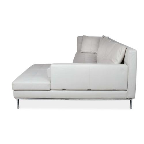 Amber Leather Corner Sofa with Manual Function from Brühl For Sale - Image 12 of 14