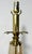 1970s 1970s Speer Hollywood Regency Amber Seeded Glass & Solid Brass Palm Leaf Lamp For Sale - Image 5 of 9