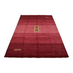 Gabbeh Rug 8'4'' X 10'2'' Pink Wool Contemporary Hand-Knotted Oriental Carpet