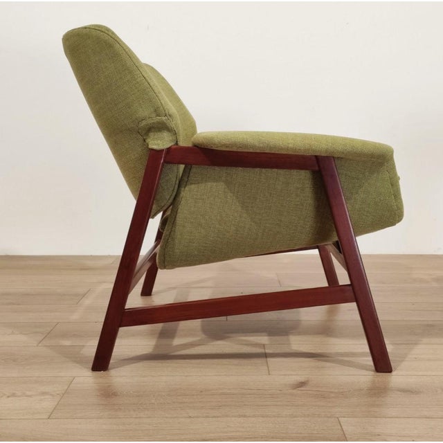 Cassina Armchair and Ottoman Mod. 849/849s by Gianfranco Frattini for Cassina, 1950s, Set of 2 For Sale - Image 4 of 12
