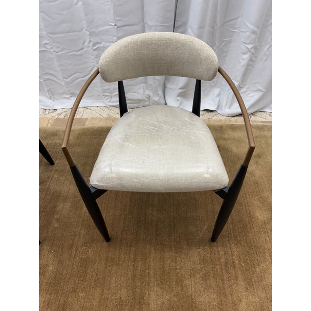 2020s Set of Two Arhaus Jagger Dining Arm Chairs For Sale - Image 5 of 18