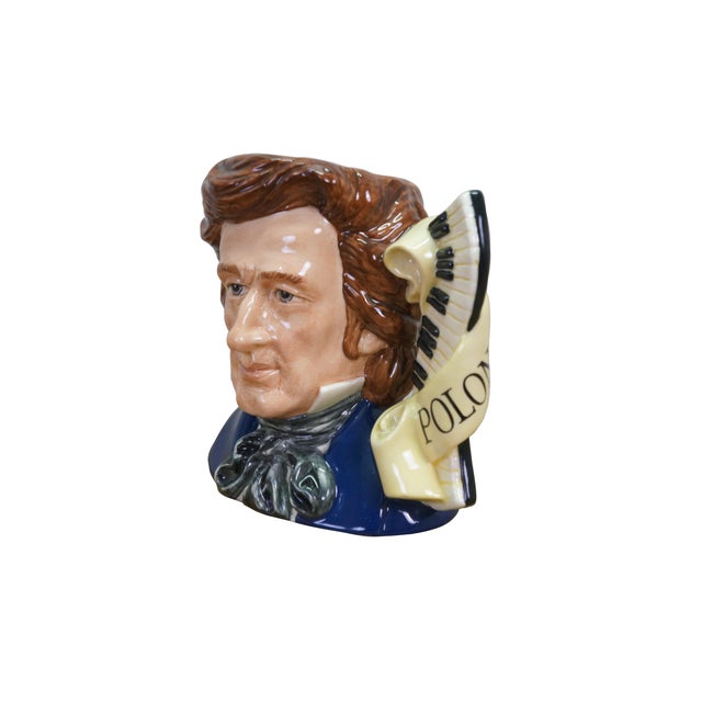 Realism Royal Doulton English Traditional Frederic Chopin Great Composer Toby Character Jug For Sale - Image 3 of 12