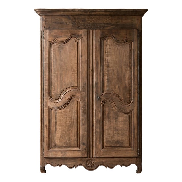 19th Century Antique French Louis XV Armoire For Sale