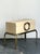 Vintage Brass and Parchment Box on Chrome Stand After Karl Springer For Sale - Image 11 of 13