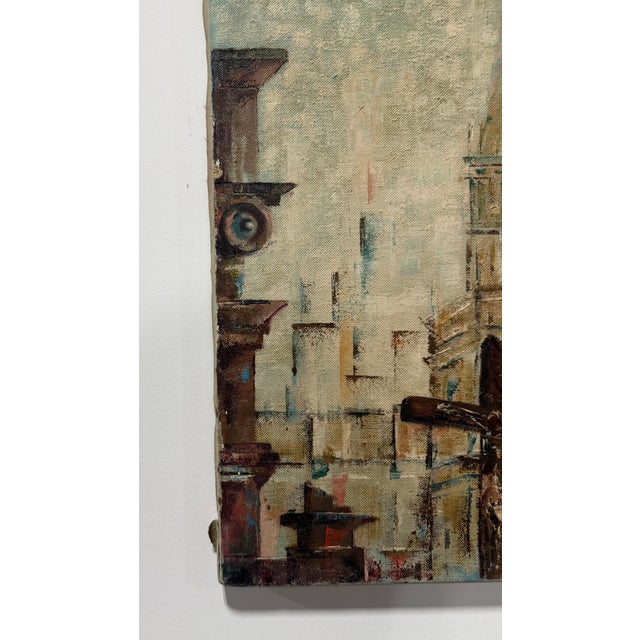 Martin J. Murray American Bell Tower Oil Painting 1960 Signed and dated Martin J. Murray ’60 at the lower right, this...