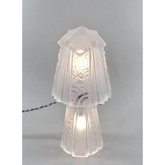 Muller Frères French Art Deco Mushroom Table Lamp by Muller Freres 1920s France For Sale - Image 4 of 13