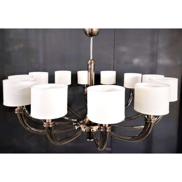 Bronze 21st Century Venetian Chandelier by Fabio LTD For Sale - Image 8 of 9