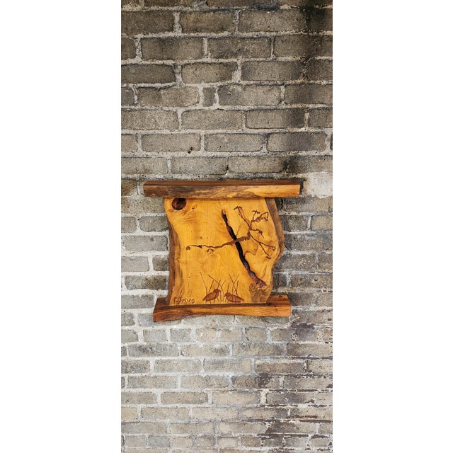 2000 - 2009 Live Edge Spalted Maple Inlaid Wall Art For Sale - Image 5 of 5