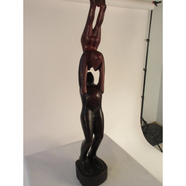 1960s Rosewood Sculpture of Man and Woman For Sale In New York - Image 6 of 13
