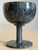 Carved Marble Stemware (6 Goblets) Displayed on Handmade Chess/Checkerboard 1969 For Sale - Image 12 of 14
