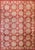 Textile 8x10 Majestic Artisan Coral Starburst Medallion Handknotted Afghan Wool Rug For Sale - Image 7 of 7